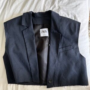 PINSTRIPE BLAZER VEST